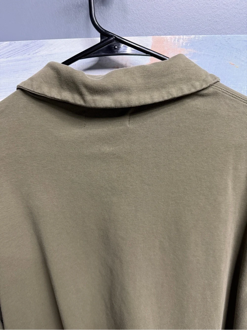 Banana Republic Olive Green Long Sleeve Polo Shirt Men’s XL 100% Cotton